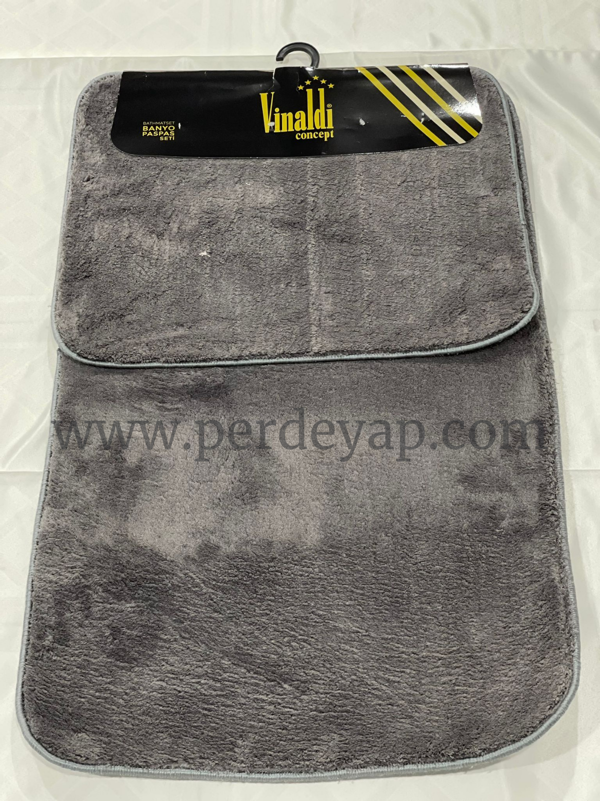 Puffy Banyo Paspası Antrasit Rengi