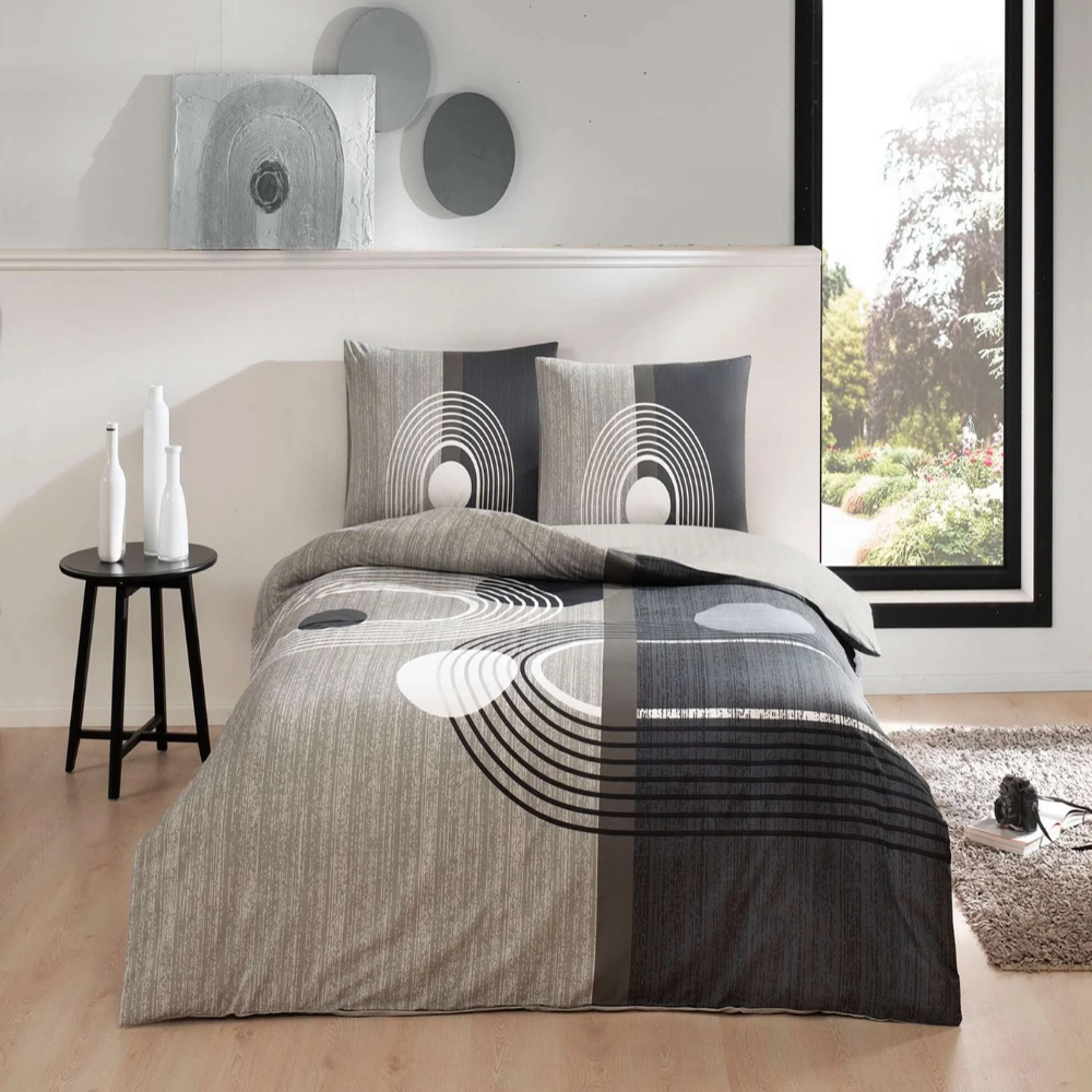 Taç Alex Ranforce Tek Kişilik Nevresim Takımı Gri