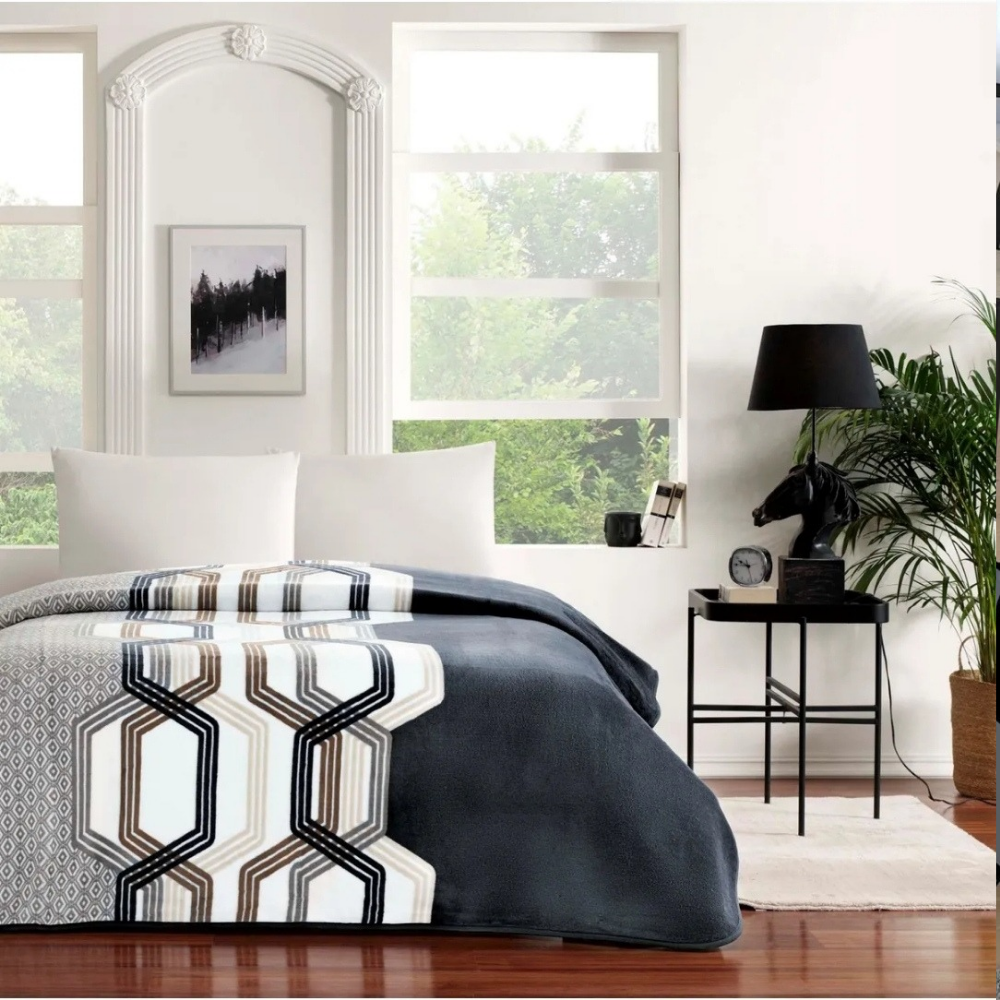 Taç Orfeo Tek Kişilik Battaniye Lacivert